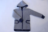 Kaschmir WalkJacke hellgrau/ blau