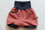 Shorts Fischgrat Merino rot