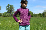 Rollkragenpullover Merino Taube lila