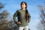 Raglanpullover Merinowalk moos