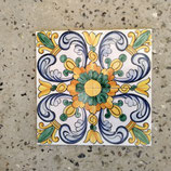 4 Anciens Carreaux Carrelages 13cm Faience De desvres Fourmaintraux Delassus