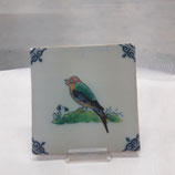 Carreau Oiseau Faience de Desvres 13×13cm numéro 3