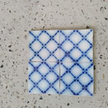 Lot de 4 anciens Carreaux Carrelages Faience De Desvres 11cm Fourmaintraux Hornoy