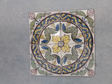 4 Carreaux Anciens Faience  Azulejos 14 cm ×14cm réf AB17