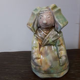 Tirelire Faience de Desvres Hauteur 15 cm inscription comprise