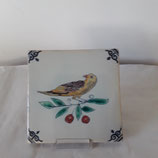 Carreau Oiseau Faience de Desvres 13×13cm numéro 22