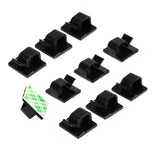 Kabelhalter/Kabelführung schwarz selbstklebend 14 x 16 mm (10 Stück)