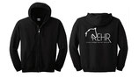 Black REHR Logo Zip Sweatshirt