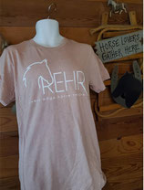 Heather Peach REHR Logo T shirt