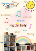 Musikgrundschule in Polch, August-Horch-Straße 53 // 28.08.2025 bis 18.09.2025 // Donnerstags 16.45 - 17.15 Uhr bei Regine Cehan