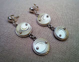 Aretes redondos doble CJ02 Natural