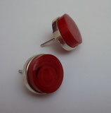 Aretes redondos CJ01 Rojo