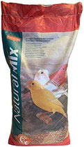 Naturalmix 20 kg Mangime Canarini Completo con Semi e Cereali Miscela Selezionata con Frutta Disidratata e Biscotti Sbriciolati