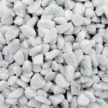 Ciottoli bianco carrara ornamentali. Kg 25