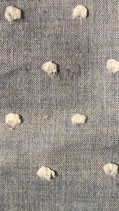 tissu voile de coton plumetis bleu ciel rouleau de 100 mètres sur 150 cm