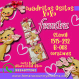 CUADRITOS OSITOS XOXO