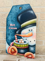PLACA SNOWMAN COCOA