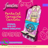 PORTACEL CONEJO CARRETA