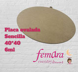 PLACA OVALADA SENCILLA