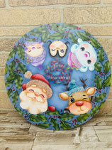 PLACA FELIZ NAVIDAD CARITAS