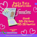 PORTA TAZA CAPIBARA NIÑO