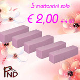 5 mattoncini rosa
