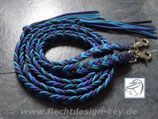Offene Westernzügel flach mit Snaps, 5 Strand Braid