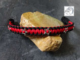 Stirnriemen Größe Cob/VB rot, schwarz mit Metallsternen