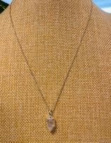 Halskette Silber mit Mondsteintropfen