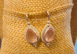 Ohrringe Silber mit Rosenquarz