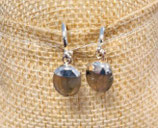 Ohrringe Messing versilbert mit Labradorit