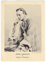 John Gielgud. Gwen Ffrangcon Davies "Richard Of Bordeaux" Theatre Royal, Birmingham