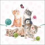 Servietten "Playing Kitten" 33cm