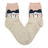 Socken Winky Cat beige