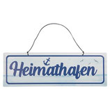 Blechschild "Heimathafen"