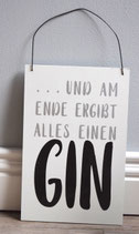 Holzbild "GIN"