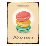 Blechschild "Macaroons"