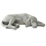 Deko-Figur Hund liegend