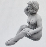 Figur Badenixe aus Steinguss