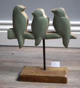 Vogelgruppe aus Holz
