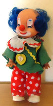 Clownspuppe mit blauen Haaren - ARI DDR