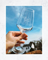 Glazenset - Santé op diech, poemel | 2 x wijnglas 11,5 cl