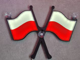 Polnische  Flagge für Windschutzscheibe  ( PL02)