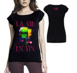 T-Shirt „La Vie En Vin“ Girlie Shirt