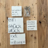 B-Ware Textplatten Set "ROLLMOPS"