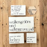 B-Ware Textplatten Set "OHNE ZAUBER"