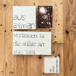 B-Ware Textplatten Set "AUSATMEN_02"