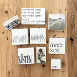 B-Ware Textplatten Set "DA SEIN"