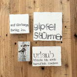 B-Ware Textplatten Set "GIPFELSTÜRMER"