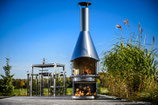 Grillkamin Inox L - das Flagschiff, für gut besuchte "Gäste-Terrassen"!